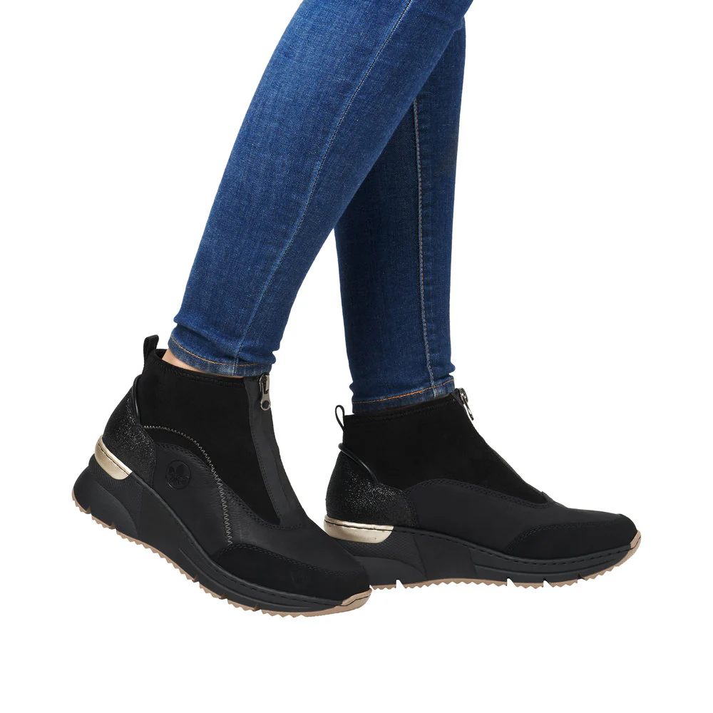 Rieker N6361-00 Black - Image 10
