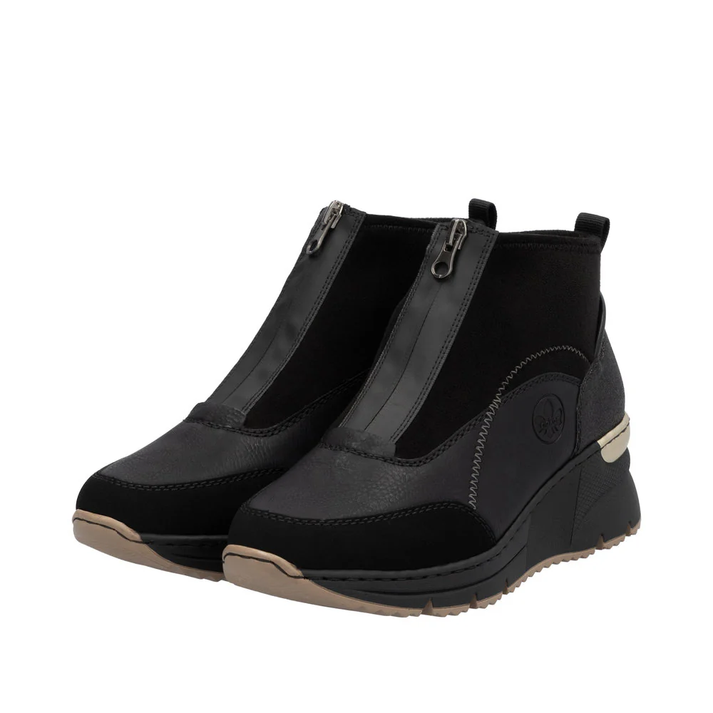 Rieker N6361-00 Black - Image 8